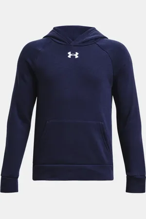 Under Armour Felpa con cappuccio Rival Fleece da ragazzo Midnight Marino