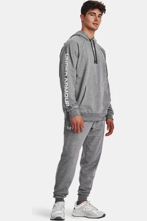 Under Armour Tuta Rival Fleece da uomo Castlerock Light Heather