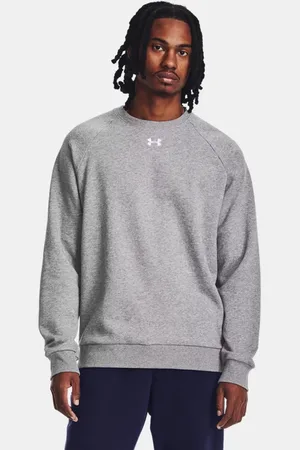 Under Armour Felpa Rival Fleece Crew da uomo Castlerock Light Heather