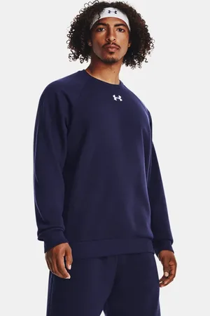 Under Armour Felpa Rival Fleece Crew da uomo Midnight Marino