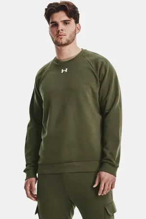 Under Armour Felpa Rival Fleece Crew da uomo Marine OD
