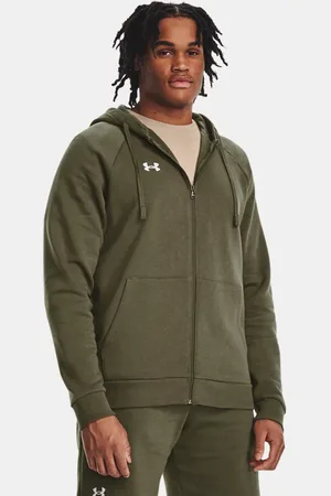 Under Armour Felpa con cappuccio Rival Fleece Full-Zip da uomo Marine OD