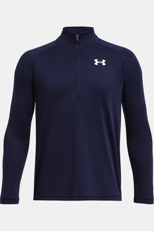 Under Armour Maglia Tech™ 2.0 ½ Zip da ragazzo Midnight Marino