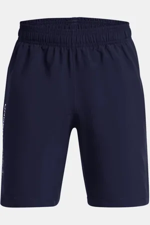 Under Armour Shorts Tech™ Woven Wordmark da ragazzo Midnight Marino
