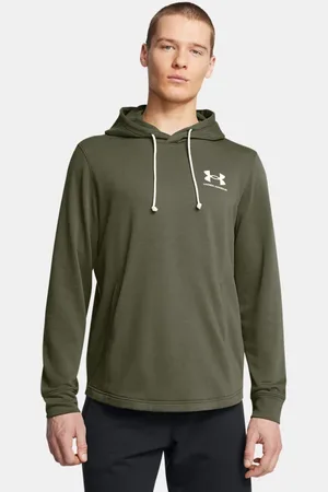 Under Armour Felpa con cappuccio Rival Terry da uomo Marine OD