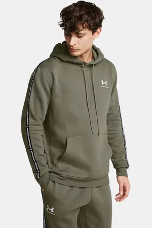 Under Armour Felpa con cappuccio Icon Fleece Taping da uomo Marine OD