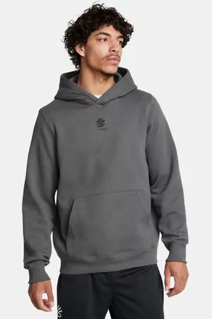 Under Armour Felpa con cappuccio Curry Splash da uomo Castlerock Full Heather