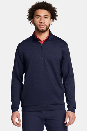 Under Armour Pullover Drive Midlayer da uomo Midnight Marino
