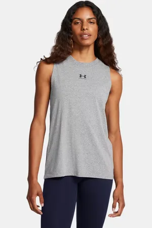 Under Armour Canotta Rival Muscle da donna Castlerock