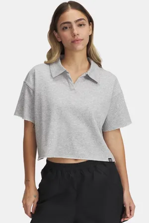 Under Armour Polo Icon Terry da donna Mod Light Heather