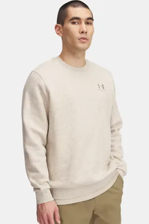 Under Armour Felpa Icon Fleece Crew da uomo Timberwolf Taupe