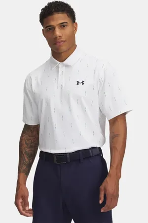 Under Armour Polo Tee To Green Printed da uomo