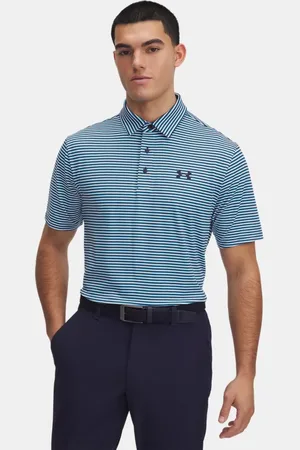 Under Armour Polo Playoff 3.0 Stripe da uomo Ether