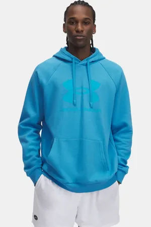 Under Armour Felpa con cappuccio Rival Fleece Logo da uomo Ether