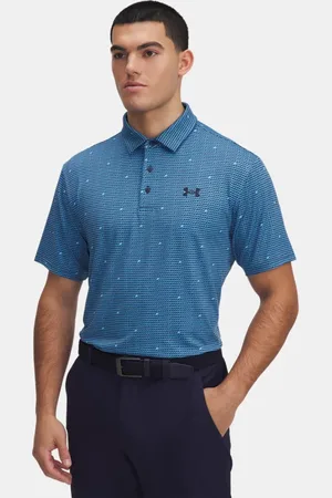 Under Armour Polo Playoff 3.0 Printed da uomo Ether