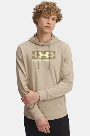 Under Armour Felpa con cappuccio Rival Terry Logo da uomo City Khaki