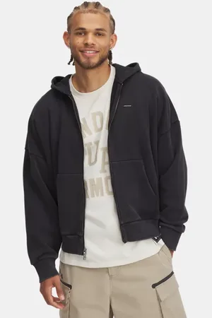 Under Armour Felpa Icon Heavyweight Fleece Wash Full-Zip da uomo