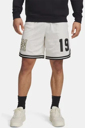 Under Armour Shorts Courtside Hoops da uomo Pietra