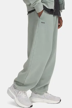 Under Armour Pantaloni Icon Heavyweight Fleece Wash Oversized da uomo Silica