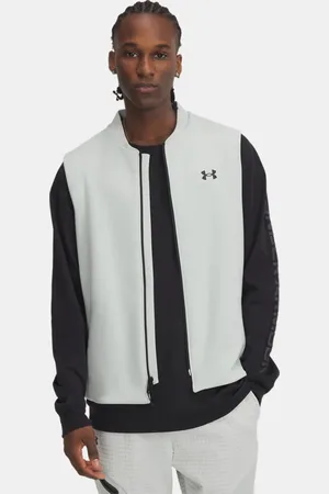 Under Armour Smanicato Unstoppable Fleece Grid da uomo Hydro