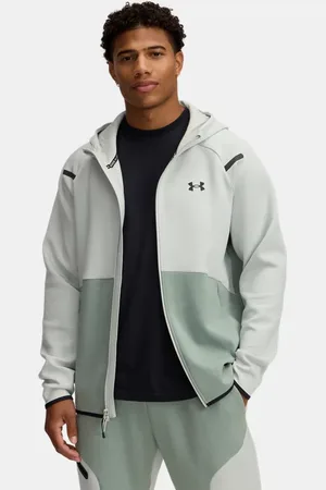 Under Armour Felpa con cappuccio Unstoppable Fleece Full-Zip da uomo Hydro