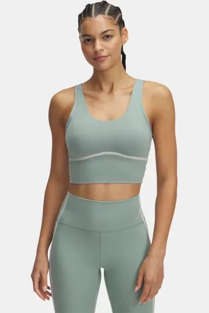 Under Armour Canotta Meridian Piped Crop da donna Silica