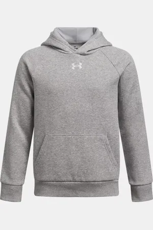 Under Armour Felpa con cappuccio Rival Fleece da ragazzo Mod Light Heather