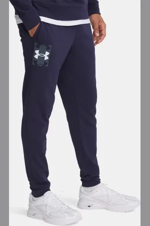 Under Armour Jogger Rival Terry Logo da uomo Midnight Marino