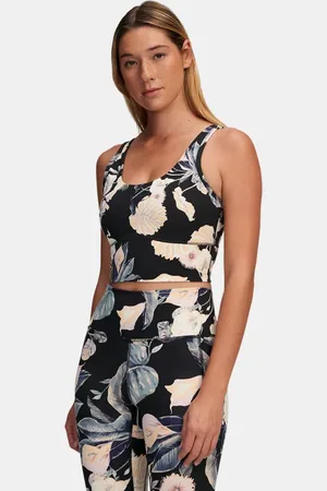 Canotta Meridian Fitted Printed Crop da donna