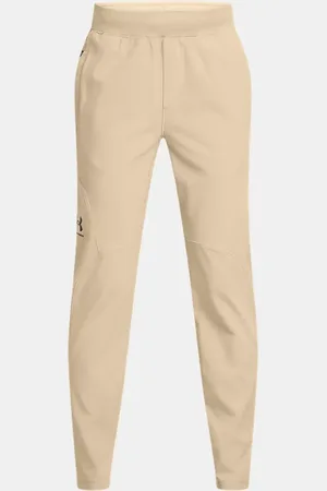 Under Armour Pantaloni Unstoppable Tapered da ragazzo City Khaki