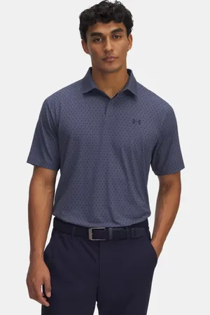 Under Armour Polo Drive Chill Printed da uomo Downpour