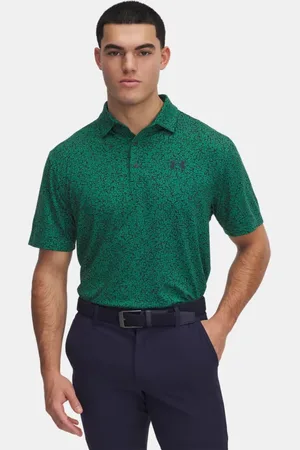 Under Armour Polo Playoff 3.0 Printed da uomo Team Kelly