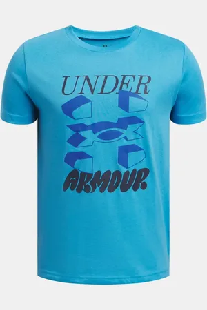 Under Armour Maglia a maniche corte Split Big Logo da ragazzo Ether