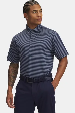Under Armour Polo Playoff 3.0 Stripe da uomo Midnight Marino