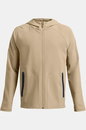 Under Armour Maglia Unstoppable Full-Zip da ragazzo City Khaki
