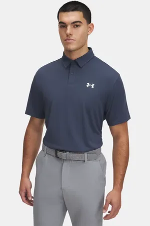 Under Armour Polo Tee To Green Pique da uomo Downpour