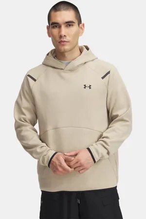 Under Armour Felpa con cappuccio Unstoppable Fleece da uomo City Khaki