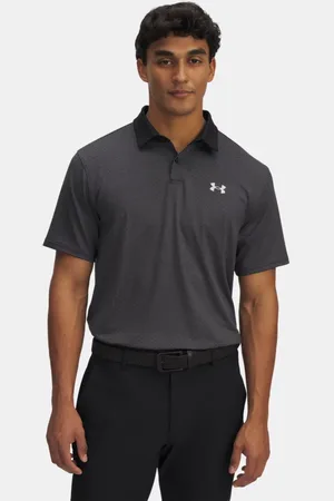 Under Armour Polo Tee To Green Printed da uomo