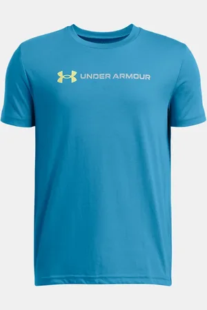 Under Armour Maglia a maniche corte Logo Wordmark da ragazzo Ether