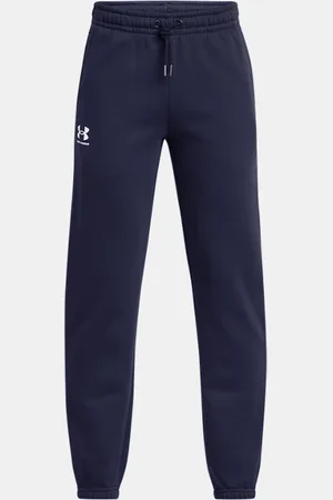 Under Armour Jogger Icon Fleece Taping da ragazzo Midnight Marino