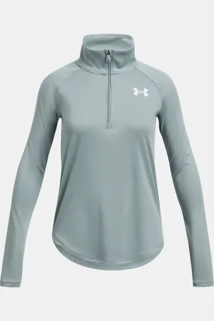 Under Armour Maglia Tech™ Graphic ½ Zip da ragazza Silica
