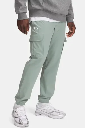 Under Armour Pantaloni Vibe Woven Cargo da uomo Silica