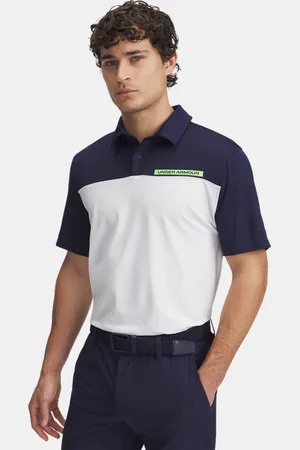 Under Armour Polo Tee To Green Color Block da uomo Midnight Marino