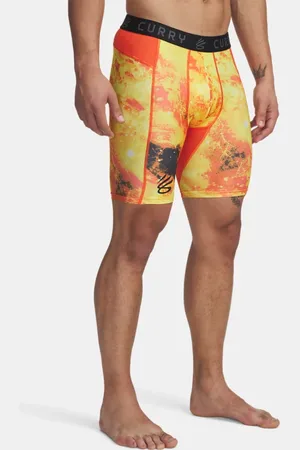Under Armour Shorts Curry HeatGear® Printed da uomo Fire
