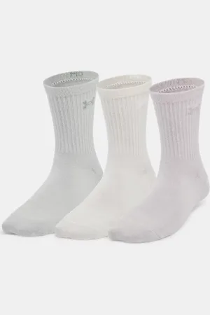 Under Armour Calze Essential Mid Crew da donna - Confezione da 3 paia Matter