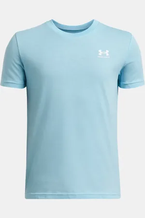 Under Armour Maglia a maniche corte Sportstyle Left Chest da ragazzo Stream