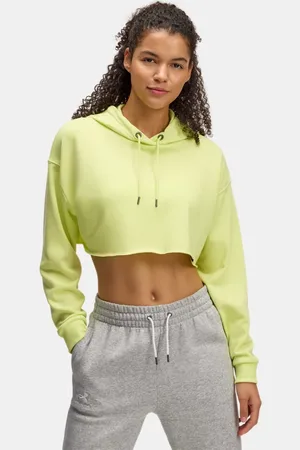 Under Armour Felpa con cappuccio Icon Terry Crop da donna Sonic
