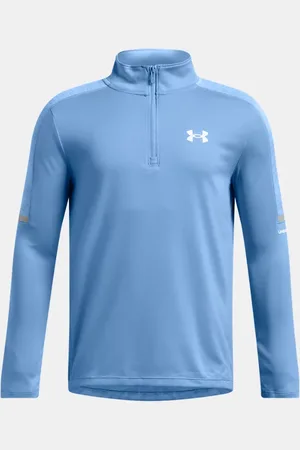 Under Armour Maglia Tech™ Utility ¼ Zip da ragazzo Harbor