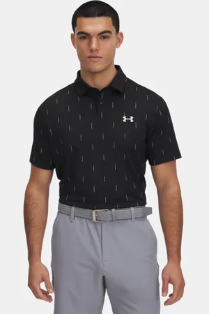 Under Armour Polo Tee To Green Printed da uomo