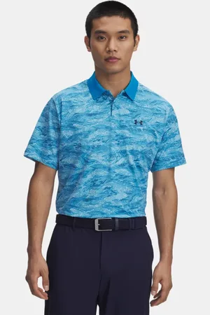 Under Armour Polo Drive Chill Printed da uomo Ether
